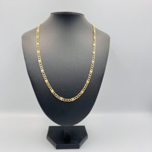 Cadena barrada hueca con greca