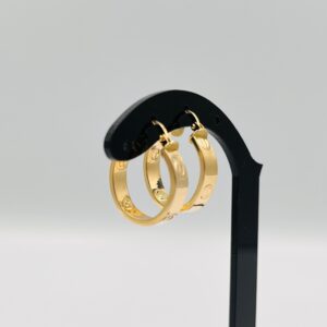 Pendientes aro tornillo huecos 5