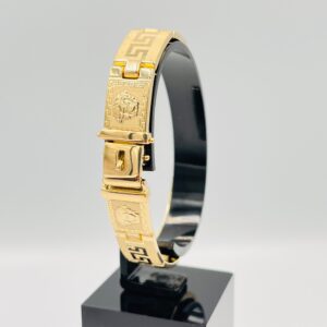 Pulsera diseño greca medusa semihueca 3