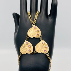 Pulsera manita 3 corazones