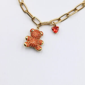 Pulsera forzada oso naranja