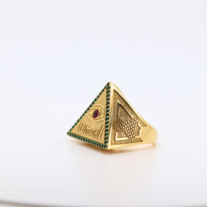 Sello iluminati con circonitas verde