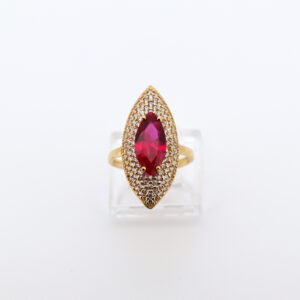 Lanzadera con circonitas granate