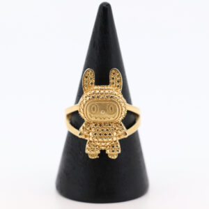 Anillo labubu diamantado