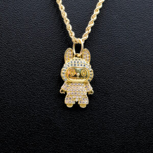 Colgante Labubu circonitas azul