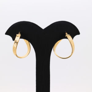 Pendientes aro torcido greca