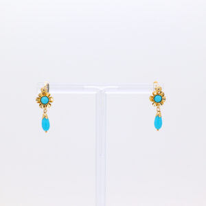 PENDIENTES CORAL AZUL