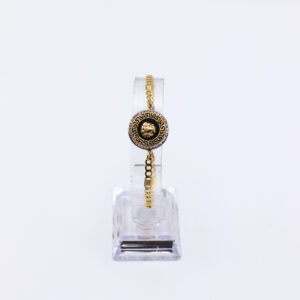 PULSERA MEDUSA PEQUEÑA CON ONIX Y GRECA